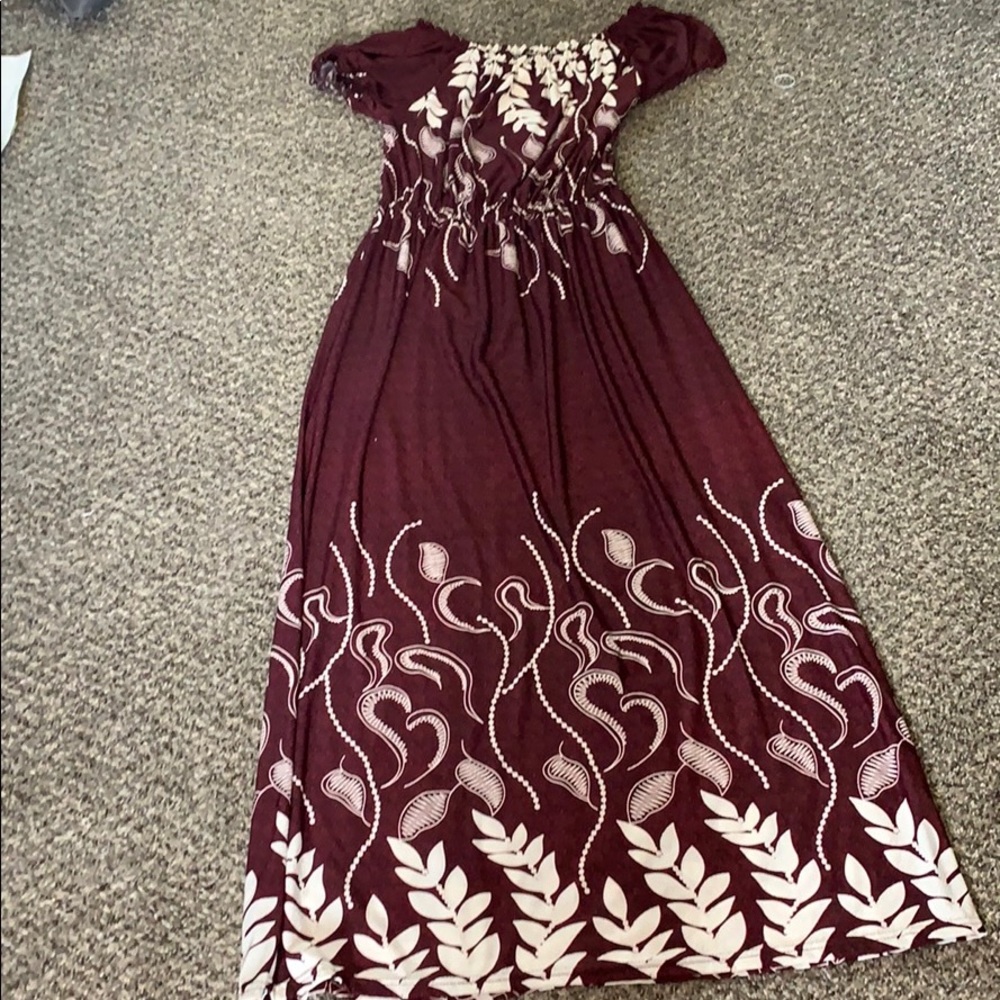 Gorgeous off the shoulder maxi dress